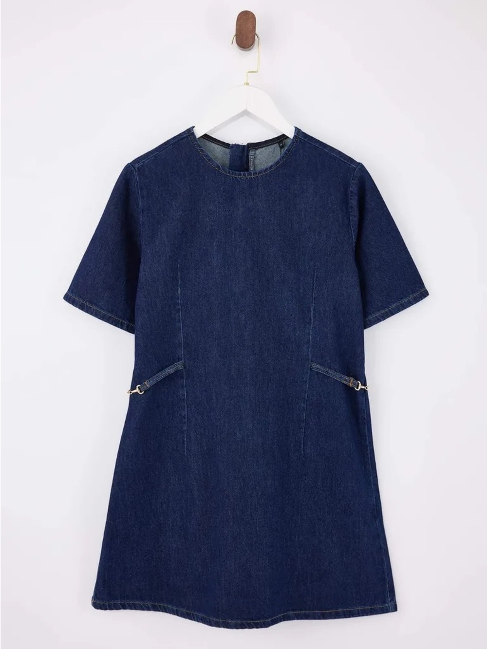 Denim mini dress
